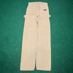Vintage 70s Corduroy Carpenter Beige Deecee 27x34 Talon Zipper Pants